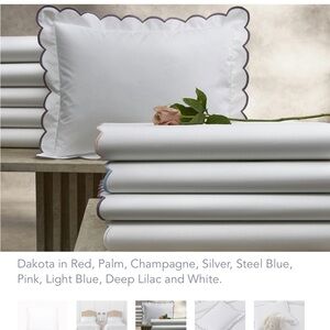 MATOUK DAKOTA SCALLOPED SHAM x2